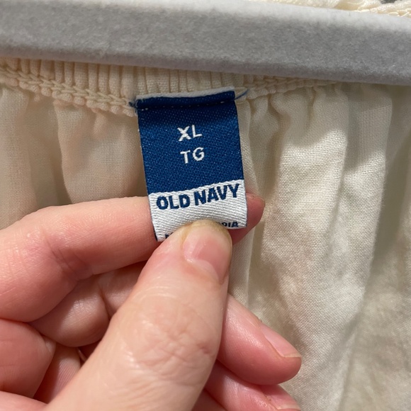Old Navy Cream Cottage Chore Clip Dot Dress XL - Picture 9 of 10